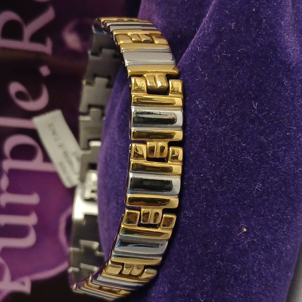 2215912-1.  Unisex YG Bond Stainless Bracelet